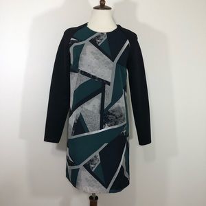 Mossimo Womens Geometric Print Shift Dress